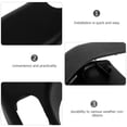 thumbnail image 3 of HONITANO Car Rear Wiper Plug Black Weather Resistant Cover for Windshield Wiper, 3 of 8