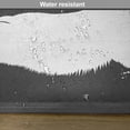 thumbnail image 6 of Ambesonne Yoga Place Mats Set of 4, Polar Bear Grunge, Standard Size, Charcoal Grey White, 6 of 6