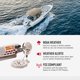 thumbnail image 4 of Radio VHF Marina Cobra MR F45-D Sumergible de 25 W, color blanco, 4 of 7