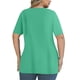 thumbnail image 3 of Mujeres Más Tamaño Manga Corta Tops, Moda Verano Color Sólido, V-Cuello Blusas, Más Tamaño Ropa de Verano para las Mujeres, 3 of 6