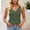 Army Green, variant on Vivianyo HD Women's Deep V-Neck Wide Strap Ribbed Tank Top, Slim Fitted Sleeveless Casual Camisole Top, Women's Army Green, Sizes S-2XL
