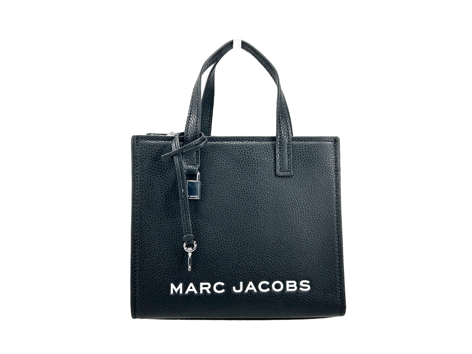 美品 MARC JACOBS シボ革 グラインド A4可 トートバッグe671 