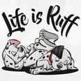 thumbnail image 2 of Women's One Hundred and One Dalmatians Life is Ruff Graphic Tee White 2X Large, 2 of 4
