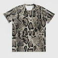 thumbnail image 3 of T Shirt For Men Grey Snakeskin T-Shirt Animal Print Male Hippie Summer Custom Tees Short Sleeves Awe, 3 of 7