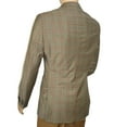 thumbnail image 7 of Men's Mono Turkey Sport Coat 100% Super 180s Wool 1480-04 Tan Brown Plaid, 7 of 7