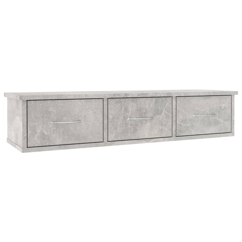 Kepooman Modern Wall Mounted Drawer Shelf with 2 Drawers, Wood Color Display Storage Unit for Living Room Bedroom Kepooman Modern Wall Mounted Drawer Shelf with 2 Drawers, Wood Color Display Storage Unit for Living Room Bedroom