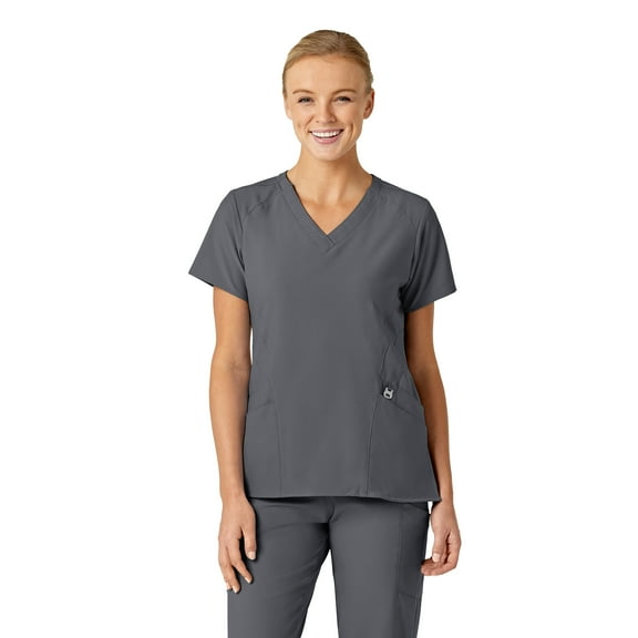 WonderWink W123 Women's Stylized V-Neck Scrub Top