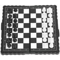 thumbnail image 2 of Tablero de ajedrez portátil, juego de ajedrez para adultos, ajedrez plegable, juego de mesa de ajedrez para fiestas, juego de mesa de ajedrez para actividades familiares, 2 of 5