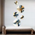 thumbnail image 3 of Designart "Elegance in Spiral Abstraction II" Modern Spiral Metal Wall Art Set of 5 Piece, 3 of 5
