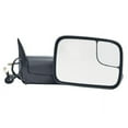 thumbnail image 2 of 60179C - Fit System Passenger Side Towing Mirror for 98-01 Dodge Ram Pick-Up 1500, 98-02 2500/3500, textured black, spot Mirror, flip-out head, foldaway, Heated Power, 2 of 3