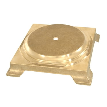 B&P Lamp® 1 1 /2" Ht. Brass Footed Base With 4 7/16" Top Dia.