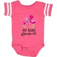 thumbnail image 3 of Inktastic My Nana Loves Me with Two Flamingos Boys or Girls Baby Bodysuit, 3 of 5