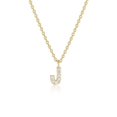 thumbnail image 1 of Diamondlite Cubic Zirconia Mini Initial J Necklace - Gold, 1 of 1