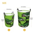 thumbnail image 3 of Lsque cartoon largemouth bass fish Pattern Laundry Hamper Basket, Tall Woven Rope Hamper Basket for Clothes, Lightweight Storage Basket, Collapsible Waterproof-Small, 3 of 6