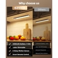 thumbnail image 4 of 5 Pack Under Cabinet Lighting, Rechargeable Motion Sensor Light, LED Closet Lights Wireless, 3500K Dimmable, Timer, Magnetic, with Remote Control for Kitchen, Closet, Stair, 4 of 6