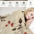 thumbnail image 3 of Jiayy VCNY Decorative Throw Blanket: Cherry Blossom Design Accent for Couch or Bed, Colors: Dark Beige White Pink Black, 3 of 6