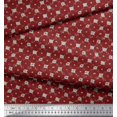 thumbnail image 2 of Soimoi Georgette Viscose Fabric Check & Geometric Print Fabric by The Yard 42 Inch Wide, 2 of 3