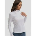 thumbnail image 3 of T-Shirt Women Long Sleeve Mock Neck Slim Fit Tops Base Layer Soft Lightweight Stretch Undershirts, 3 of 6