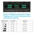 thumbnail image 3 of Kastar 2-Pack BP-70A Battery and Quadruple Charger Compatible with Samsung ST66, ST67, ST68, ST70, ST700, ST71, ST72, ST73, ST75, ST76, ST77, ST78, ST79, ST80, ST88, ST89, ST90, ST91, ST93 Camera, 3 of 7