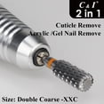 thumbnail image 3 of C & I Nail Drill 2 in 1 Efile Round Corner Cylinder for Electric Manicure Drill Machine Nail Files for Nail Techs to Make Cuticle Care and Nail Works Remove, 3 of 6