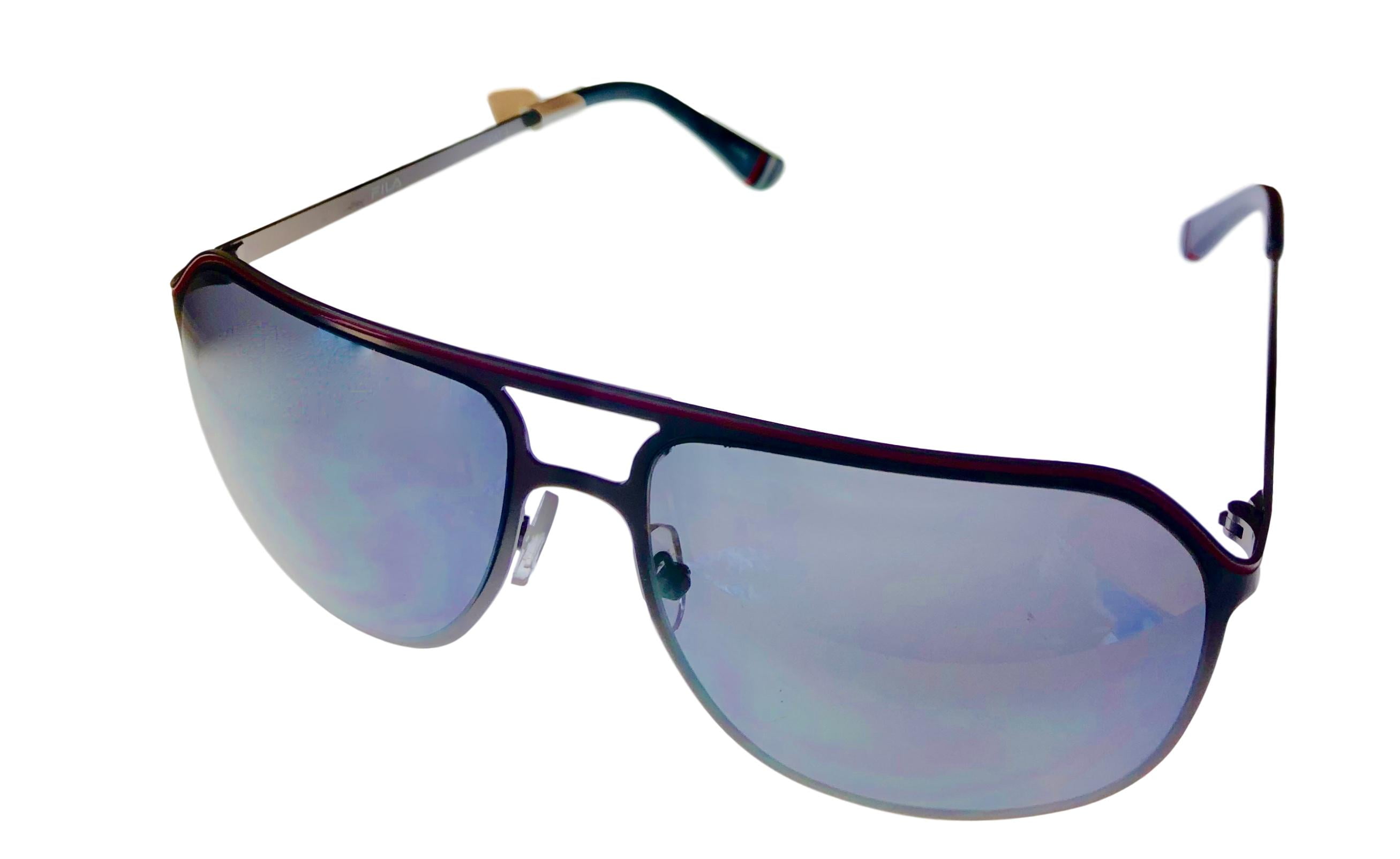FILA Fila Matte Dark Gunmetal Mens Metal Aviator Sunglass, Flash Len SF9946. 597X Walmart