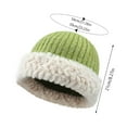thumbnail image 3 of ZSQDM Winter Casual Warm Thickened Knitting Fisherman Hat Warm Confinement Hat Wild Hat Female Big Head Circumference Baotou Cold Hat beanie of Men Hard Hats for Men Hats Baseball Cap Organizer, 3 of 3