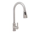 thumbnail image 3 of Pull Out Kitchen Faucet G1/2 Thread Kitchen Stainless Steel Faucet Antirust Pull Down Kitchen Faucet for Kitchen Black, 3 of 8