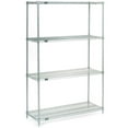 thumbnail image 3 of Nexel Stainless Steel, 5 Tier, Wire Shelving Starter Unit, 24"W x 21"D x 86"H, 3 of 4