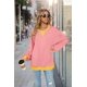 thumbnail image 3 of Camisetas de Larga para Mujer Color Rosa L, 3 of 7