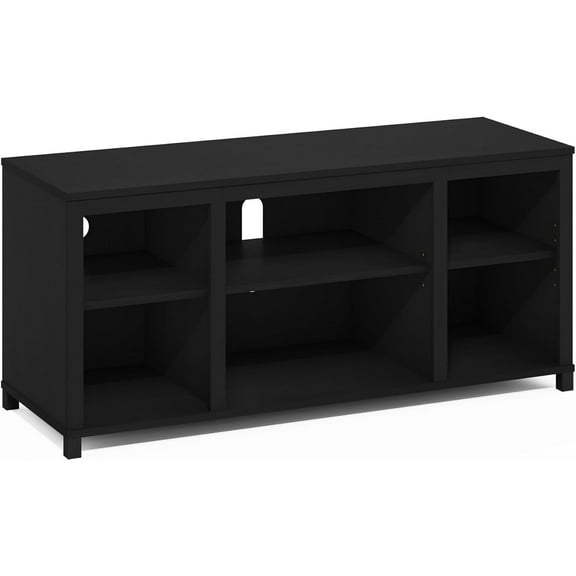 Classic TV Stand with Shelves for TV up to 55 Inch, Americano
