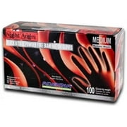 Adenna - Night Angel Black Nitrile Non-Latex Gloves - 1 Box of 100 Gloves - X-Small