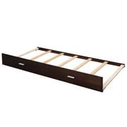 Harper & Bright Designs Twin Over Twin Bunk Bed with Trundle and Stairs, Wood Kids Bunk Beds with Storage Drawers and Guardrail for Teens Adults, Espresso