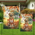 thumbnail image 4 of Hello Fall Golden Retriever Football Welcome Autumn with Leaves Pumpkins Garden Flag 12x18in Double Sided Goldens Dog Lover Gifts Idea Outdoor Decor - 00012, 4 of 5
