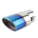 thumbnail image 2 of Puntas de escape para automóvil, silenciador de acero inoxidable azul cromado, tubo de escape de rendimiento comprobado, 2 of 9