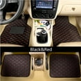 thumbnail image 4 of 4pcs Universal Front&Rear Car Floor Mat With Antiskid Pedal PU Leather Multiple Colour, 4 of 41