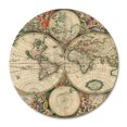 thumbnail image 1 of EREHome Vintage World Map Round Mouse pads Gaming Mouse Pad 7.87x7.87 inches, 1 of 1