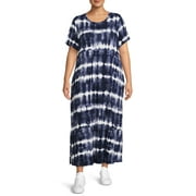 Terra & Sky Women's Plus Size Side Slit Dress