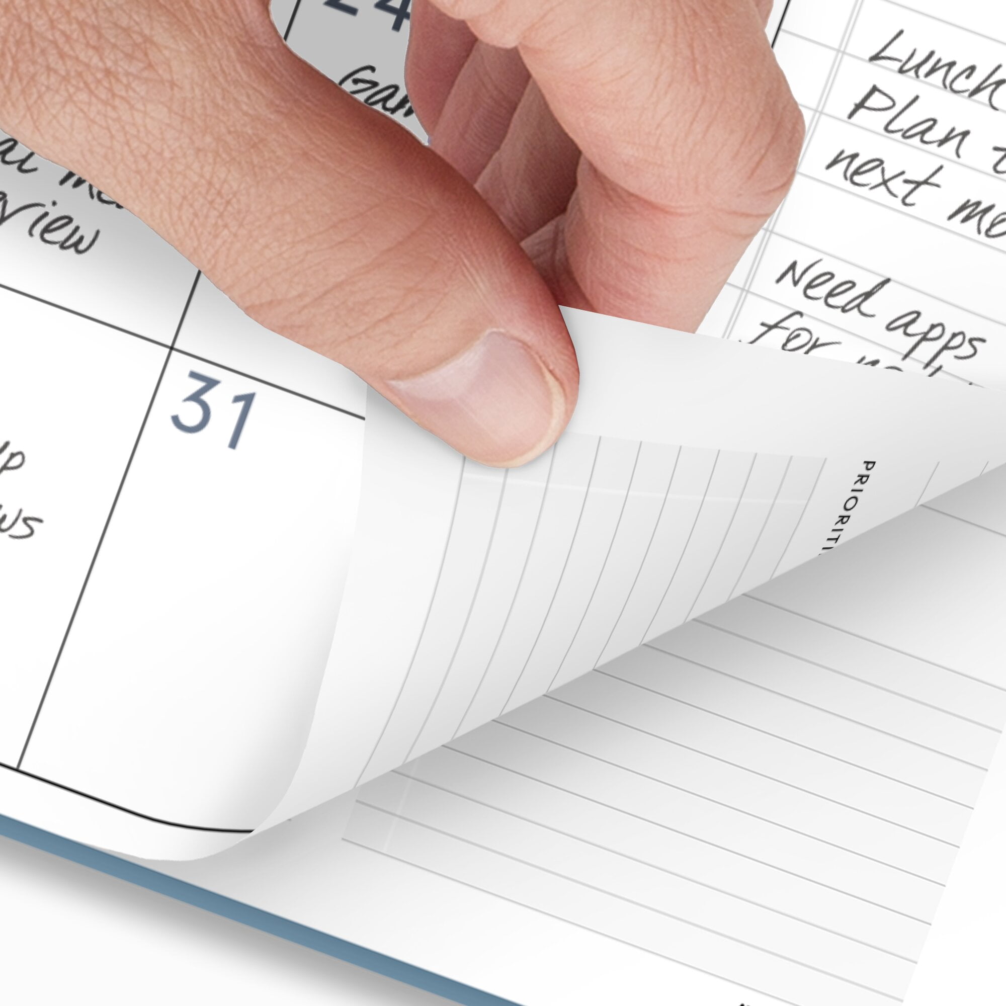 AT-A-GLANCE Contemporary Lite 2026 Weekly Monthly Planner Mineral Blue Large 8