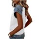 thumbnail image 4 of Camiseta de Moda de Verano de Color Sólido de Cuello Redondo de la Camiseta de la Mujer de Manga Corta de la Camiseta de la Camiseta de la Camiseta de la Camiseta de la Camiseta de la Camiseta de la, 4 of 7