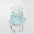 thumbnail image 2 of Splozh Newborn Boy Layette Set Baby Layette Gift Set for Baby Boys 8 Piece Jumpsuit+Top+Pant+Bib+Hat+Socks New Born Baby Boy Gift Set Baby Clothes Newborn Baby Clothes Sky Blue,0-3 Months, 2 of 4