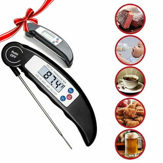 Kitchen Food-Cooking Meat Coffee Thermometer – Pocket Espresso Thermometer  for Milk Foam Frothing Chocolate Water Grill, Turkey, BBQ Temperature