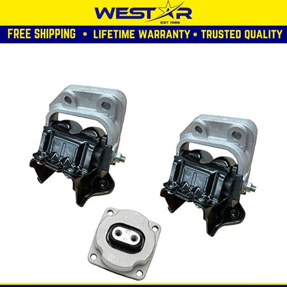 Fits 2005-2010 Chrysler 300 5.7L 6.1L Police Option Motor & Trans Mount Set