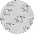 thumbnail image 1 of Ahgly Company Machine Washable Indoor Round Transitional Dark Goldray Area Rugs, 3' Round, 1 of 1