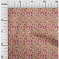 thumbnail image 2 of oneOone Viscose Jersey Brown Fabric Abstract Floral Fabric For Sewing Printed Craft Fabric By The Yard 60 Inch Wide, 2 of 4