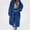Blue, variant on ITSAME Womens Zip Up Hooded Long Coat with Pockets Loose Fit Oversized Fall Winter Outerwear Jacket Gray Size 2XL