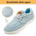 thumbnail image 2 of Men Women Lace up Loafers Boat Shoes with Slip On Casual Shoe for Lightweight Canvas Loafer Comfortable, 2 of 7