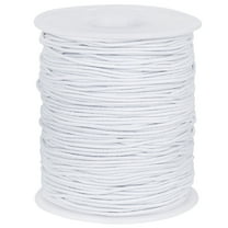 White Elastic Cord, 328 Feet 1mm Elastic Bracelet String, Stretchy String for Bracelets, Necklace, Jewelry Making, Beading and Crafts
