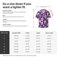 thumbnail image 7 of Fotbe Skull mushroom colorful cute print Short Sleeve Button Down Shirts for Men Casual Summer Beach Wrinkle Free Shirt-Large, 7 of 7