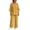 Yellow, variant on Aofany Plus Size Sets for Women 2 Piece Outfits Long Sleeve Crew Neck Top and Wide Leg Pants Suits