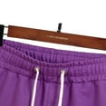 thumbnail image 4 of Aayomet Shorts For Women High Waisted Women's 10 Inch Inseam Bermuda Chino Short,Purple M, 4 of 4